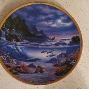 Lenox Sea of Dreams Plate with Gold Accents